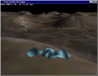 OpenGL terrain rendering demo with ship
